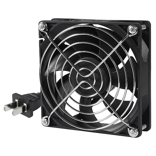 UMLIFE 1PCS AC Power Axial Fan 110V 120V 9025 90mm x 25mm Dual Ball Metal for DIY Ventilation Exhaust Projects Cooling