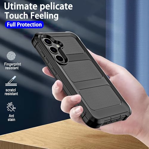 Image of Cubix Armor Defender Rugged Case Compatible for Samsung Galaxy S23 Plus Back Cover Slim, Shockproof, Dual-Layer Design with Camera Protection - Black