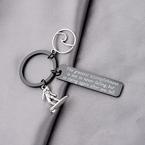 FUSTMW Surfer Gifts Surfing Keychain Inspirational Surfing Lover Gift Ocean Waves Charm3