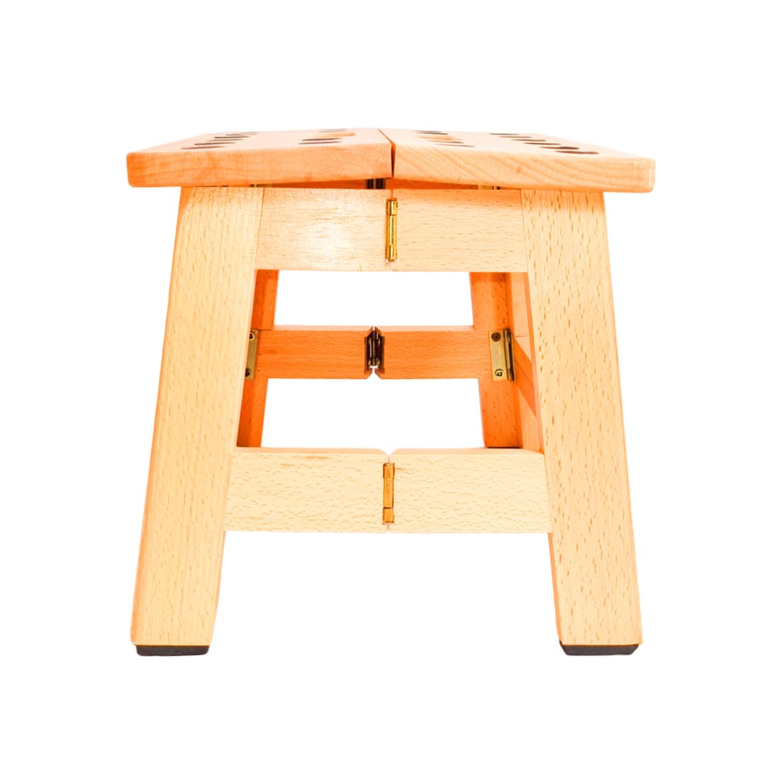 Forma House Wooden Foldable Stool, Portable Design, Lightweight Step Stool, Anti-Slip - Image 3