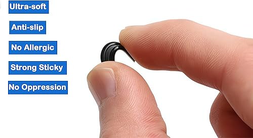 Miniatura 3 de BEHLINE - Almohadillas para la nariz para anteojos, adhesivo antideslizante, pieza de nariz, de silicona suave, fuertes y adhesivas, en forma de D,