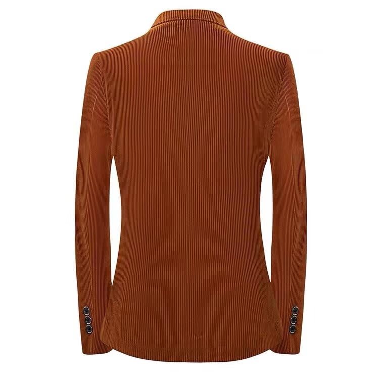 Corduroy Blazer Men Vintage Casual Twill Suit Jacket Daily Wear for Men Leisure Outfit Slim Fit Sports Coat2