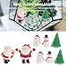 Happyyami 8pcs Mini Christmas Ornaments Santa Snowman Reindeer Xmas Tree Miniatures Resin Christmas Cake Figurines Christmas Dollhouse Fairy Garden Decorations (Random Style)