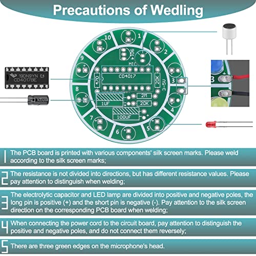 Kit Elettronica Fai da Te Xruison Rotazione LED