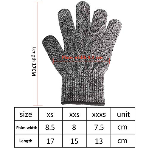 Schnittfeste Handschuhe LEVEL A5 - Mit Touchscreen Für Küche & Garten