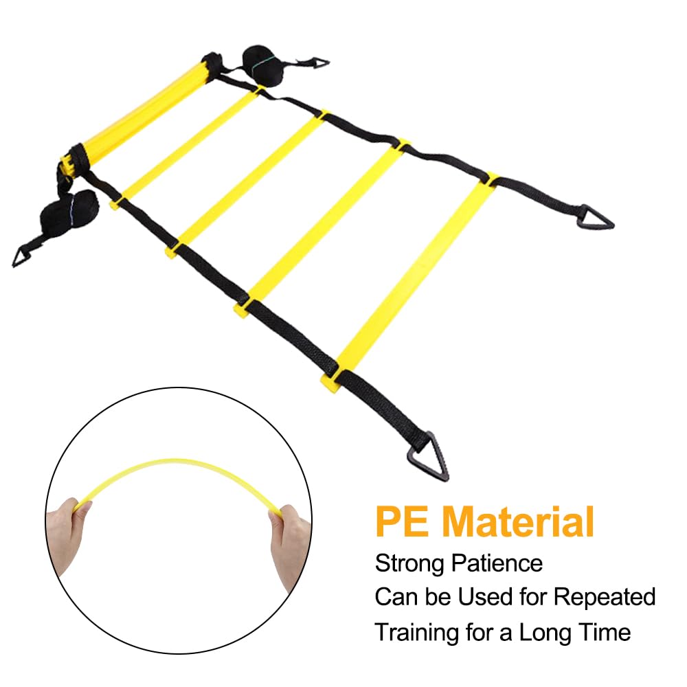 Frevoitna Drabina koordynacyjna do piłki nożnej, drabina Speed Agility Training Kit Agility z drabinką i stożkiem