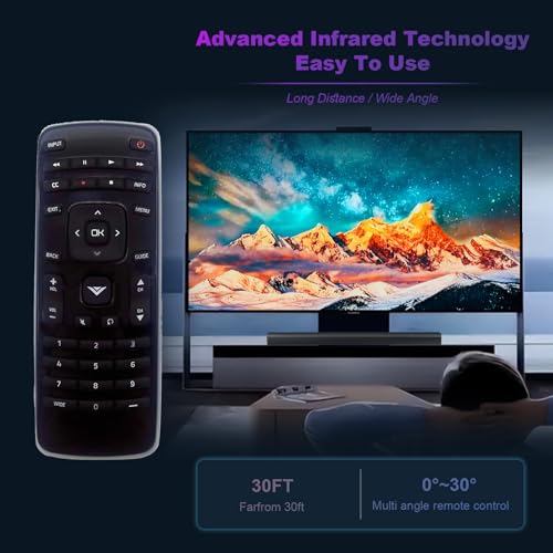 Image of New XRT010 Remote fit for VIZIO TV E320-A0 E241-A1 E290-A1 E390-A1 E320-A1 E420-A0 E470-A0 E420VSE E390VL E471VLE E240AR E320AR E420AR E500AR E291-A1 D39h-C0 E390-A1 D43-C1 E420-B1 390-B0 E320-A0