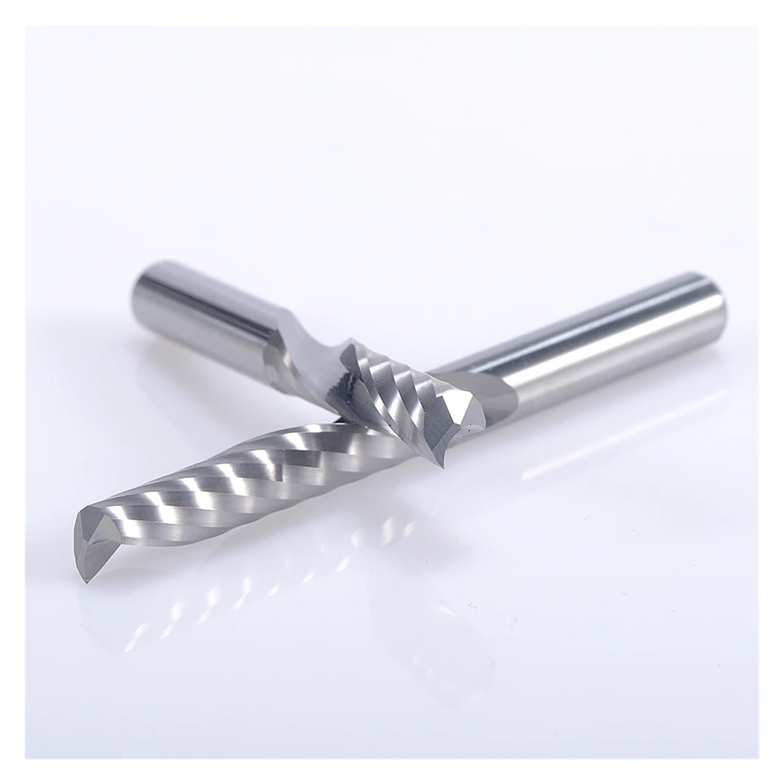 5 brocas de carburo de flauta simple de 6 mm x 25 mm for enrutador CNC, herramientas for máquinas de grabado de flauta simple