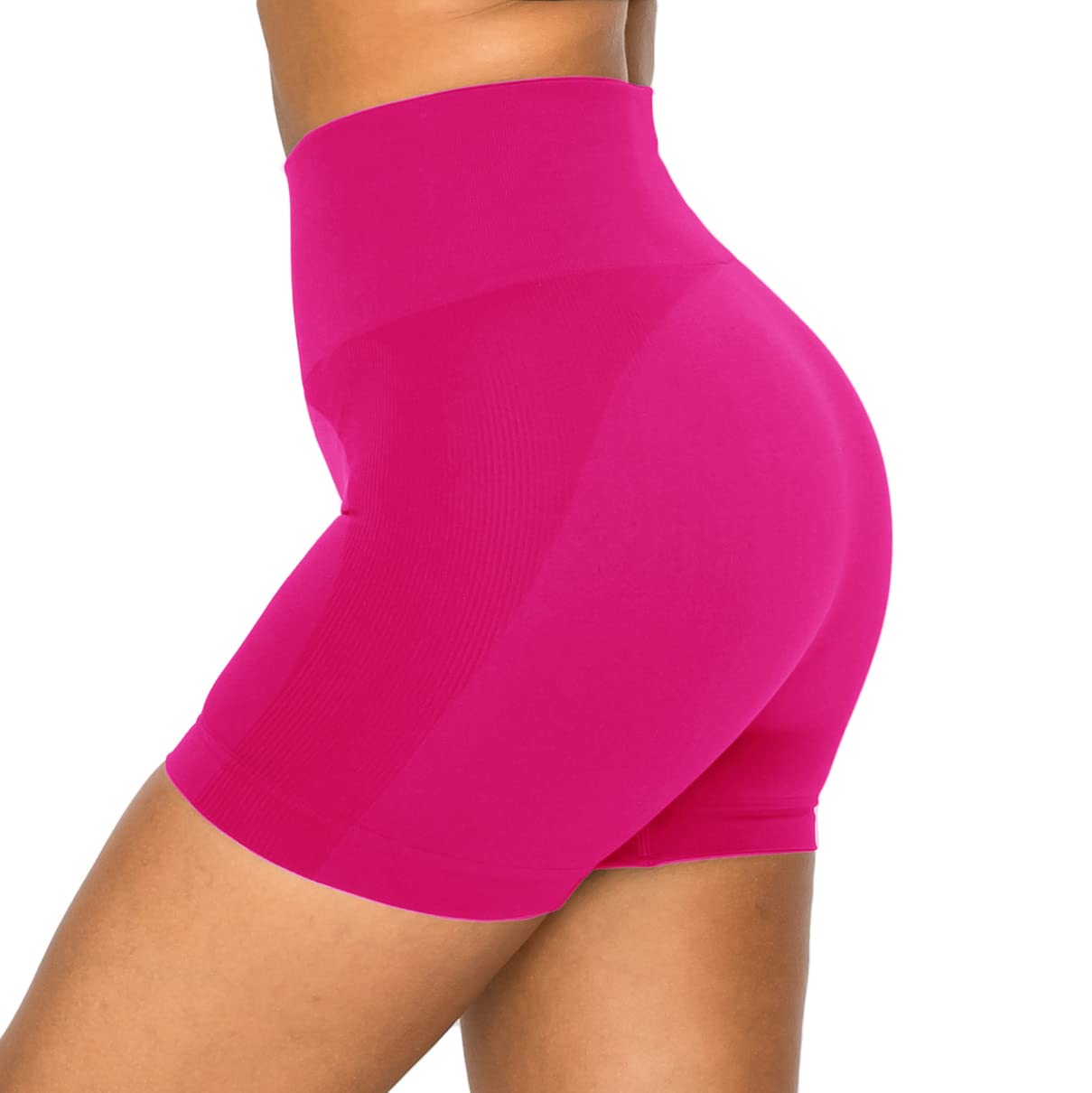 ALWAYS Women's High Waist Bike Shorts - Athletic Workout Tummy Control Stretch Running Yoga Pants
