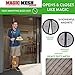 Magic Mesh Double Door- Hands Free Magnetic Screen Door, Fits French & Sliding Doors 75 in x 83 in