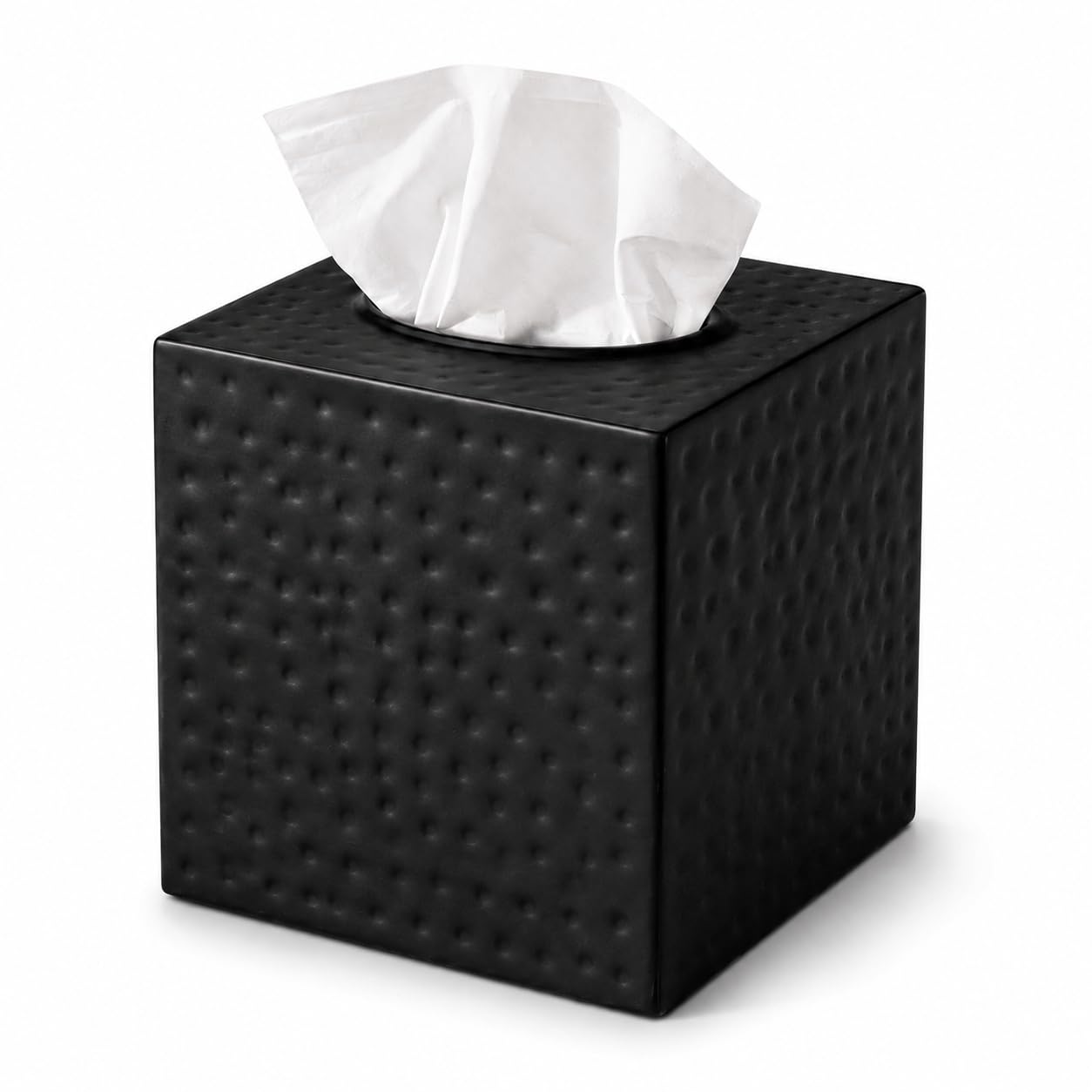Brushed Gold Tissue Box Cover - Modern Bathroom Decor -15