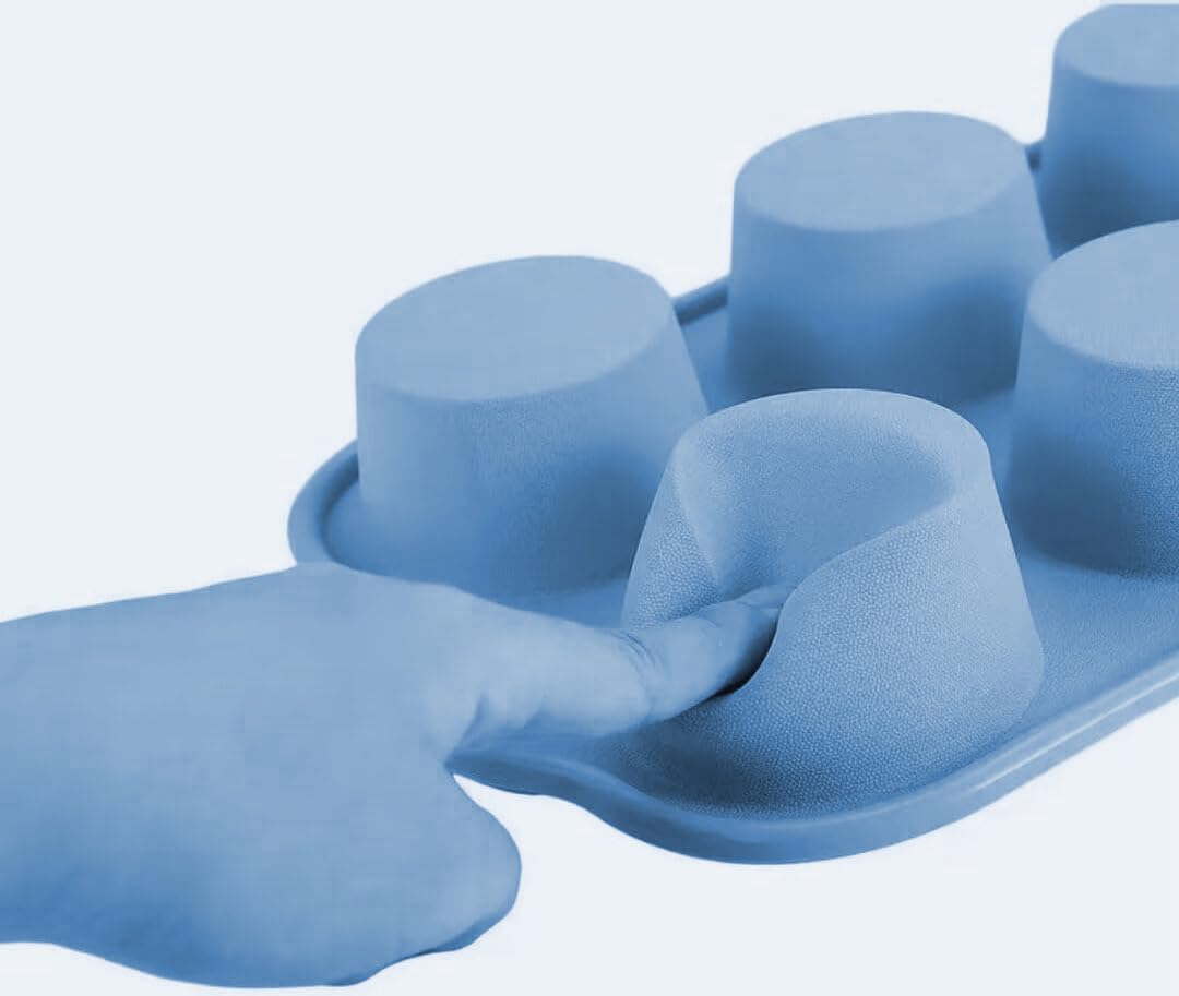 Juego de moldes de silicona 6 en 1, resistentes al calor, accesorios para moldes para tartas, tortitas, mantequilla, cupcakes, pan, magdalenas y utensilios de horno
