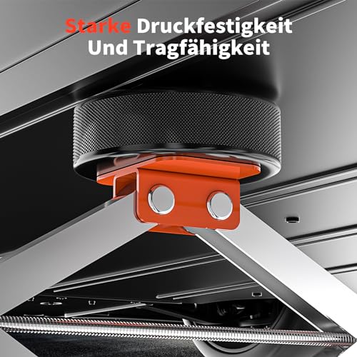 Kefflum Wagenheber Gummiauflage für Tesla Model 3/Y/X/S,4 Stücke Jack Pad Adapter Zubehör mit Aufbewahrungsbox, Schützt Tesla Batterie und Chassis
