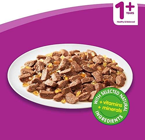 Whiskas Wet Cat Food for adult cats aged 1+, fish selection in jelly, (40 x 100 g)