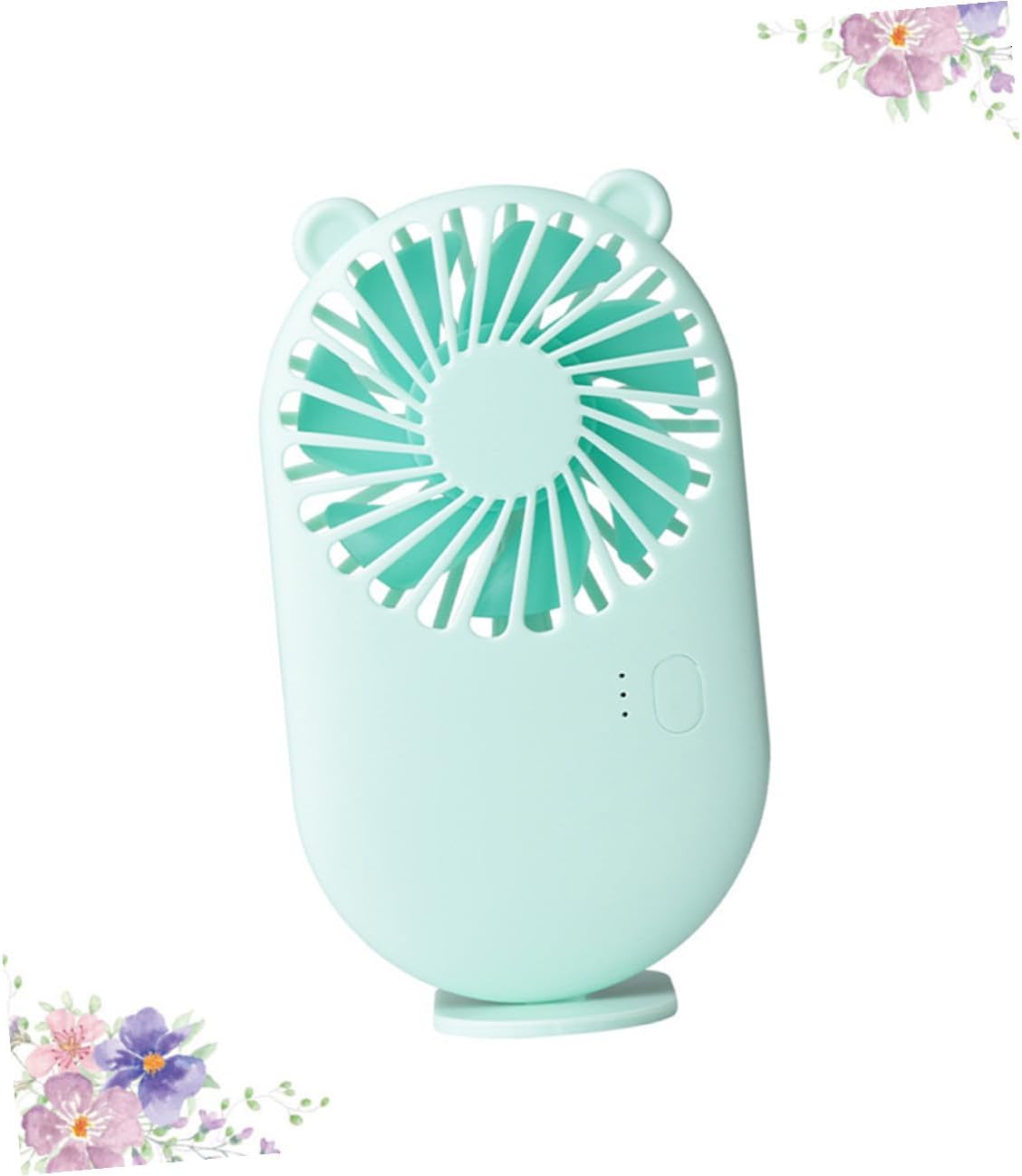 Vaguelly Portable USB Silent Mini Fan for Office Desk, Rechargeable Green Mute Cooling Fan for Home, School, and Travel Use