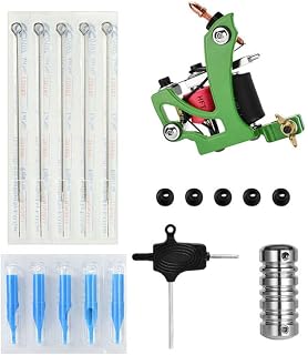 FOMIYES Handle Professional Cover Hexagon and Kit Needle Copper Rubber Needles Wrench Coil Machine Rl Bands