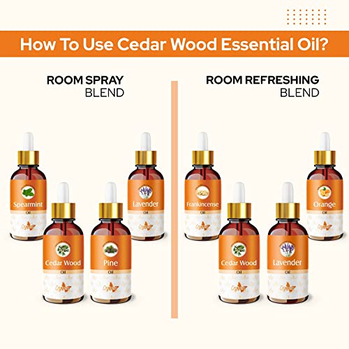 Image of Crysalis Cedar Wood (Cedrus) Oil|100% Pure & Natural Undiluted Essential Oil Organic Standard For Skin & Haircare|Used In Aromatherapy, Augment Skin Health, Alleviates Pain, Eases Common Cold 30ml