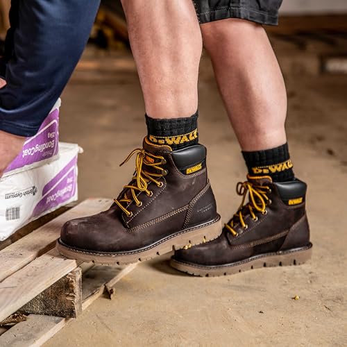 Image of DEWALT Flex ST Leather, Durable, FLEX Outsole, Steel Toe, Safety Work Boot For Men