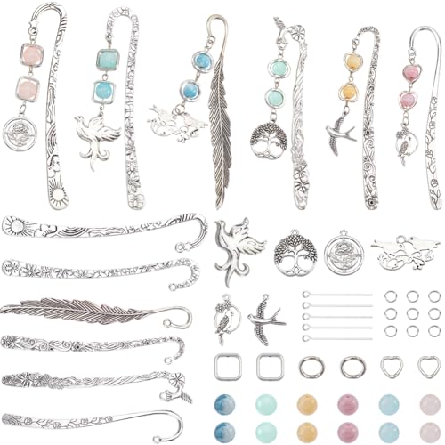 Kit fabrication marque-pages fleurs et feuilles à offrir en cadeau créatif et personnalisé