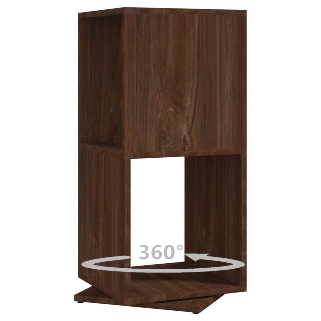 vidaXL Armoire rotative Chêne Marron 34,5x34,5x75,5 cm Bois ingénierie