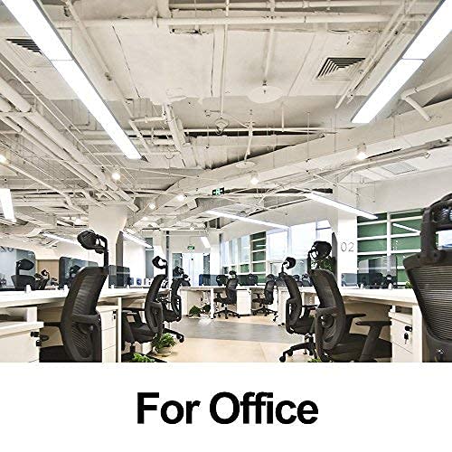 Antlux 60W Led Wraparound Office Light 4Ft, 7200 Lumens, 4000K, 4 Foot Flush Mount Led Shop Lights, Wrap Around Ceiling Lighting Fixtures For Garage Workshop, Fluorescent Tube Replacement, 6 Pack #TOP4