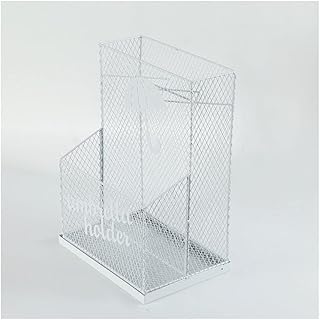 FBBSZSD Stojak na parasol uchwyt na parasol duża pojemność metalowy stojak na parasole nowoczesny stojak na parasole organizer do biura domu hotelu korytarza wejścia ganku (kolor: Biały, rozmiar: mały)