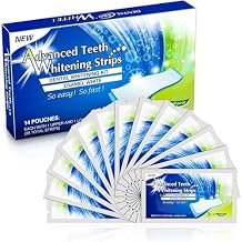 Advanced Teeth Whitening Strips,Gentle for Sensitive Teeth,Professional Effect to Remove Stains,Teeth Whitening for Oral Care,14 Treatment 28 Strips 14 Pairs