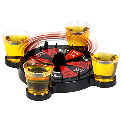 Barbuzzo Roulette Shots Drinking Game - Vegas Themed Party Game
