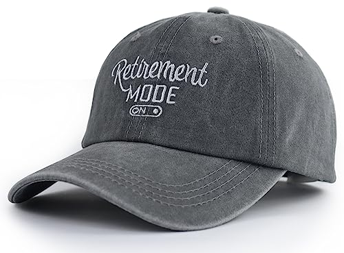 Image of Retirement Baseball Cap for Women Men, Adjustable Washed Embroidered Vintage Classic Retro Cotton Hat