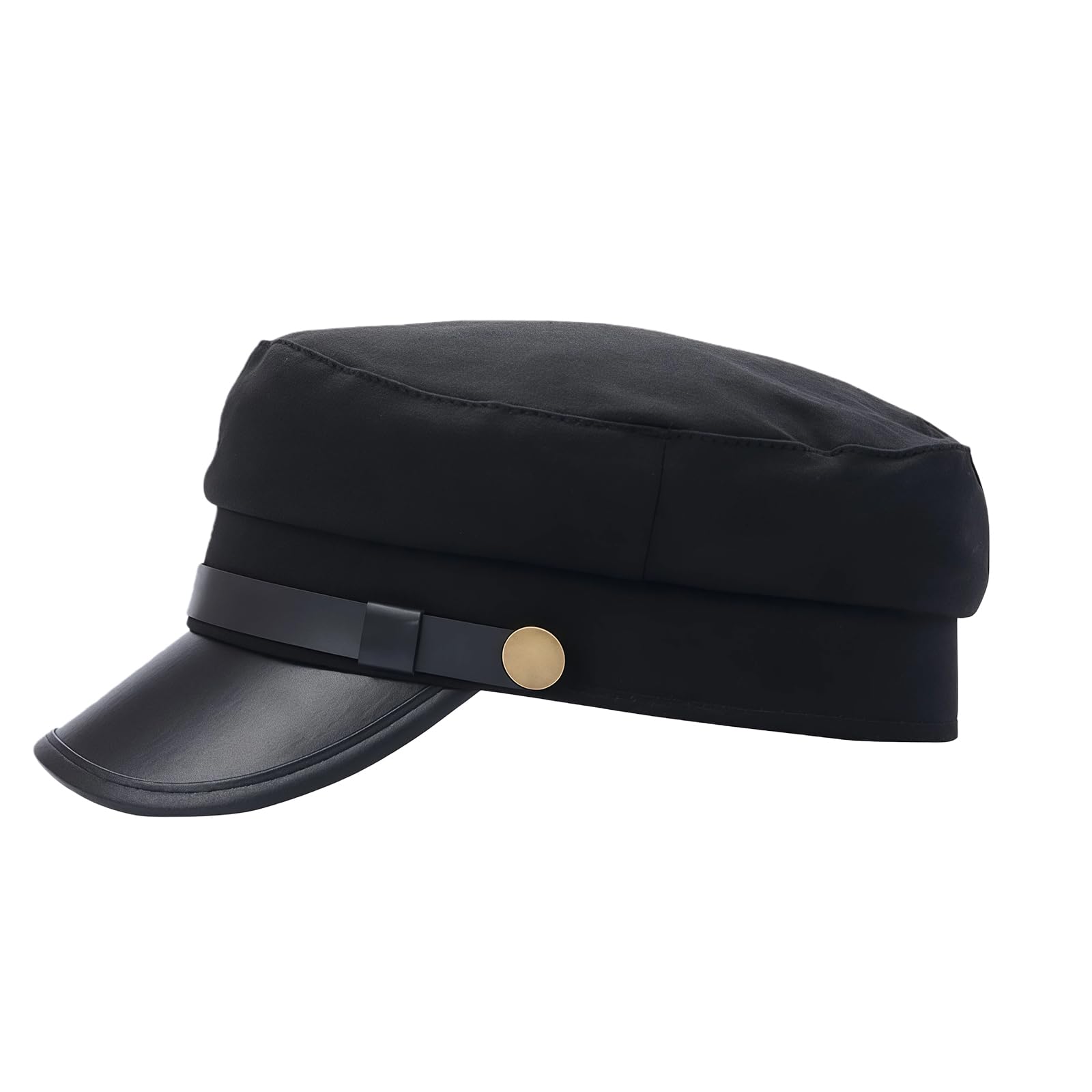 Black Men Women Chauffeur Hat Costume Hats Captain Sailor Hat Classic Vintage Newsboy Cap Peaked Beret Cap