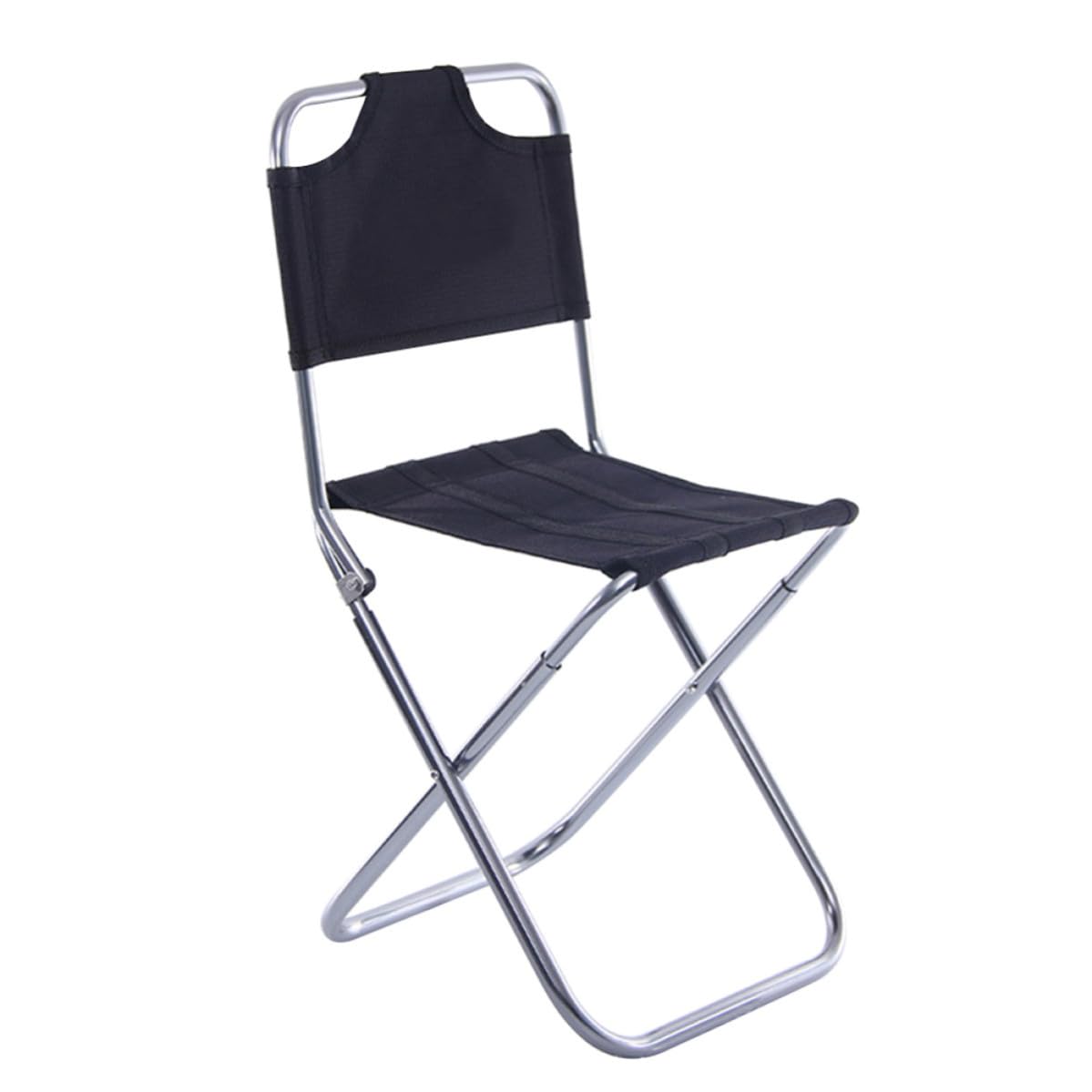 Chaise de pêche pliable aluminium dossier charge 110kg et tabouret de camping