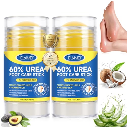 Urea Crema 60% para pies, hidratante y anticraqueo, crema para pies muy secos