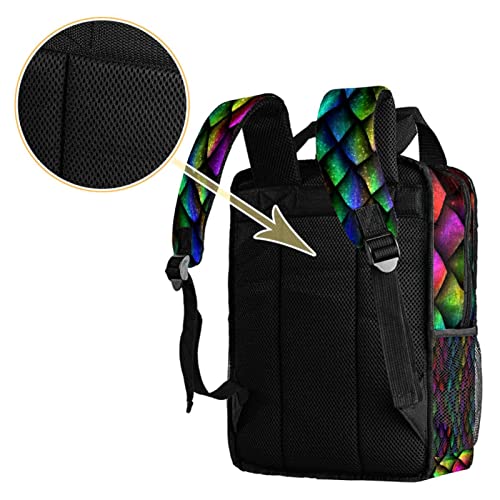 Sac à dos dinosaure évitant le mal de dos - Cartable réglable multicolore - 4