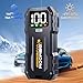 BSMOOM Car Jump Starter,5000A Portable Car Jump Starter Battery Pack (10.0L Gas/8L Diesel) 12V Car Battery Charger Jumper Starter, Jumper Cables,Portable Lithium Jump Box with LED Light/USB QC3.0