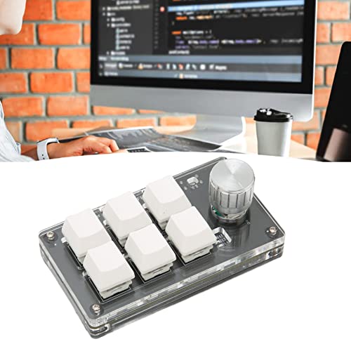 Pavé numérique mécanique 6 touches blanc USB Bluetooth - 2