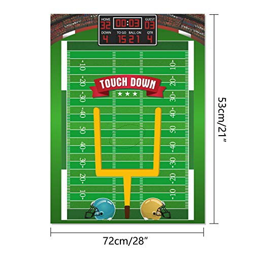 Fepito Pin The Football On The Goalpost, Pin The Football Game For Kids, Birthday Party Game With 24 Pcs Football Stickers For Football Party Decorations, Kids Birthday Party Decorations #TOP1