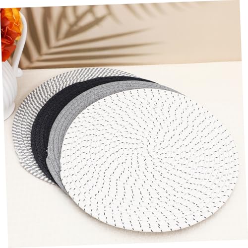 Cuisine et salle à manger lot de 4 sets de table ronds coton