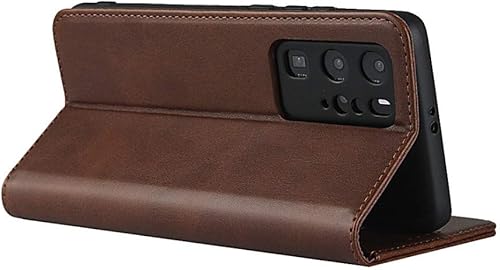 Miniatura 4 de Funda magnética de cuero con diseño de piel de vaca para Huawei P40 Pro, funda con tapa y ranuras para tarjetascompartimento para efectivo para