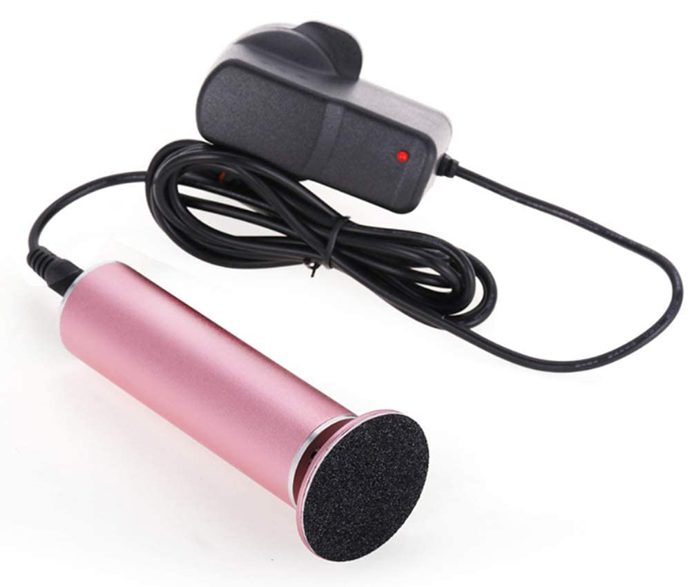 Outil de Soin des Pieds électrique pour enlever Les callosités des Pieds (spécification européenne) Peut enlever la Peau Dure et craquelée et Les callosités Rose