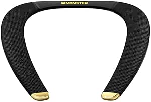 Monster Boomerang Petite Neckband Bluetooth Speakers, Neck Speaker with 15H Playtime, aptX High Fidelity 3D Stereo Sound, Low Latency, Built-in Mic, IPX5 Waterproof Wearable for Home Outdoor asin的图片