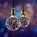 Produktbild 2 x XQ-lite LED Kupferkabel Globe G125 Starry 1,5W E27 klar warmweiß 2700K