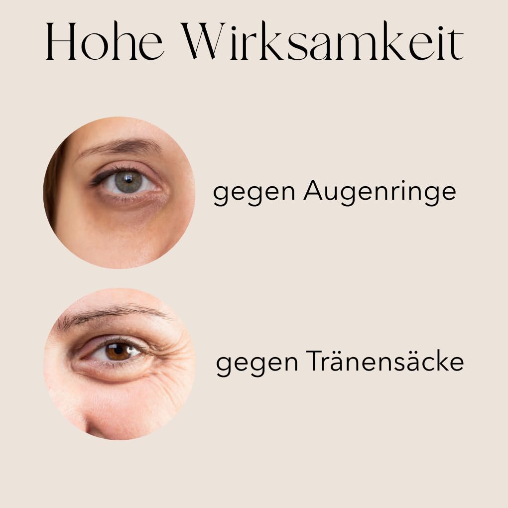 mellow NOIR XTREME Eye Caffeine Booster 15ml - SOFORT AUFPOLSTERND – Augenserum mit Koffein für müde geschwollene Augen – gegen Augenringe und Tränensäcke - Vegan - Zertifizierte Naturkosmetik