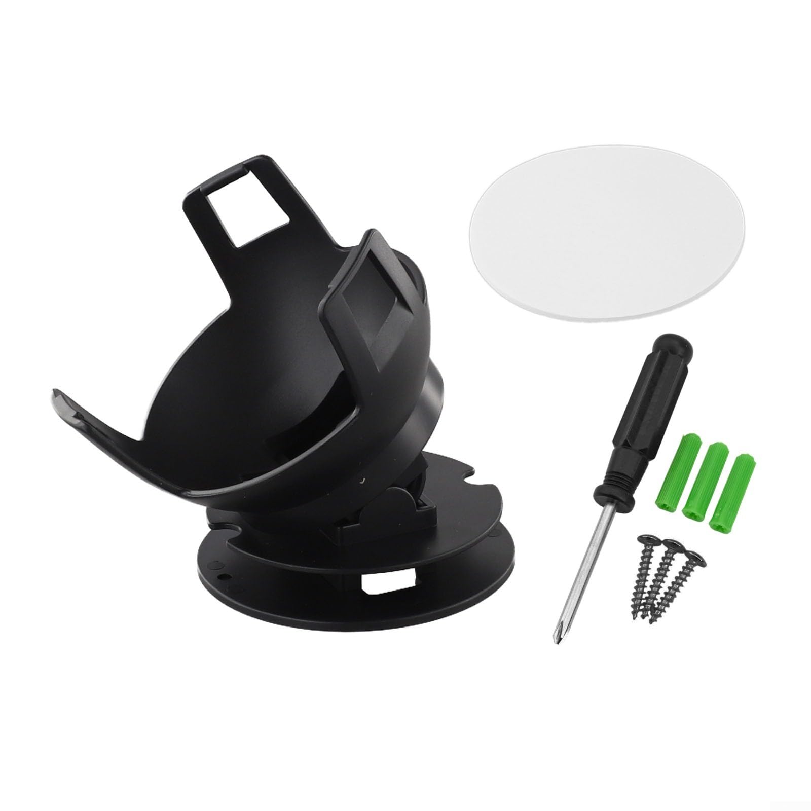 HOHOVYVY Soporte de pared para altavoces Echo-POP que ahorra espacio con gestión de cables, construcción ABS (negro)