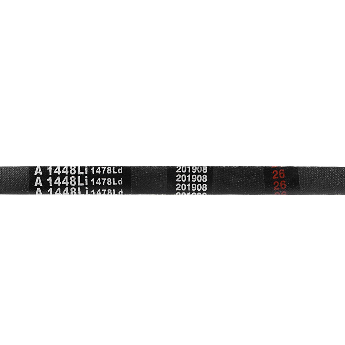 sourcing map A1448/A57 Trapezoidal Correas 57" Interior Circunferencia, A-Sección Caucho Transmisión Correa 2uds