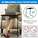 Table-Mate TV Tray Table | Portable Desk Folding Dinner Tray, Couch Table Trays for Eating Snack Food, Portable Laptop Desk, Bed Trays for Eating | Adjustable TV Trays with 3 Angles and Cup Holder