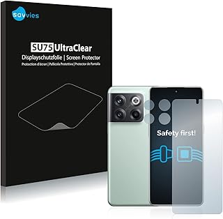 Savvies Screen Protector compatible with OnePlus 10T 5G (Front+Camera) Protection Film Clear 18-Pack
