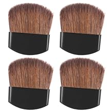 4Pcs البسيطة فرشاة استحى مسحوق، فرشاة ماكياج صغيرة فرش ماكياج الوجه السفر البسيطة متعددة الوظائف فضفاضة مسحوق وفرش استحى السفر المحمولة لينة الشعر ماكياج أدوات للخدين