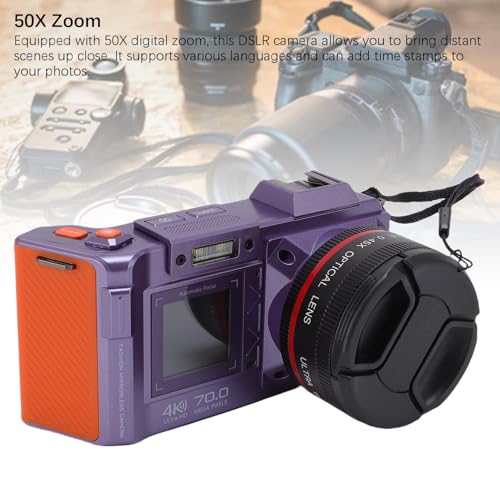 LICAEVEY Cámara Digital 4K 70MP DSLR con Zoom 50X miniatura 5