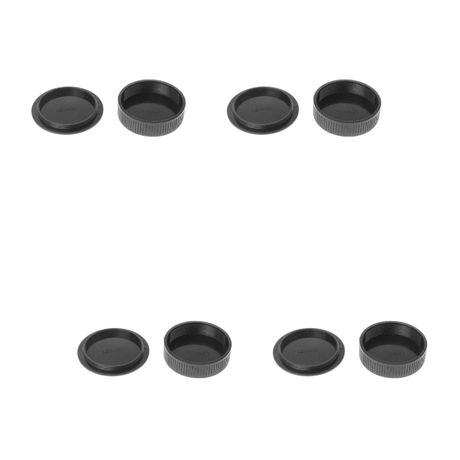 Rear Lens Body Cap Camera Cover Set Screw Mount Black Replacement M42 42mm P Hot Shoe Digital Converter Adapter Rear Cap Travel Mount Base Tripod Monopod Holder Video Card