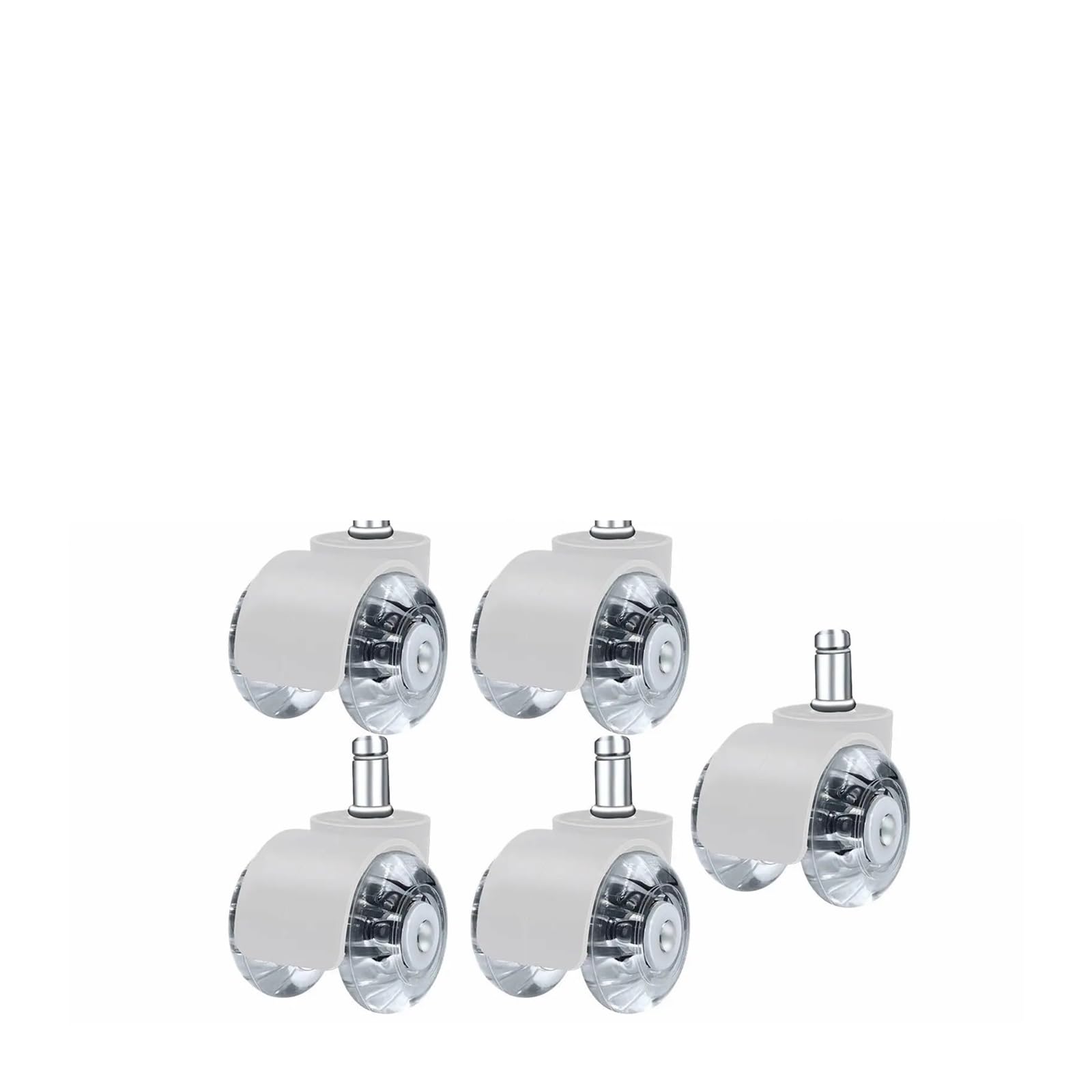 Roulettes robustes chaise de bureau pivotantes silencieux sol
